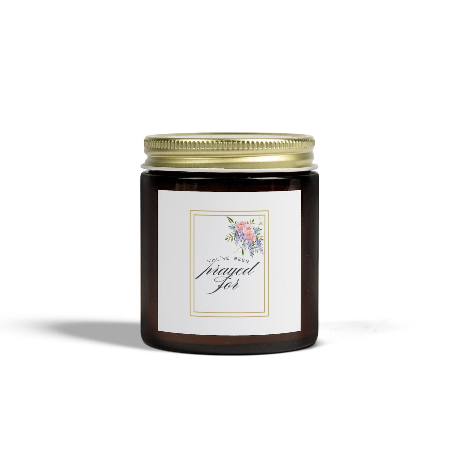 Prayed For Scented Candle, Coconut Apricot Wax, Home Fragrance, Spa Gift, Self-Care, Relaxation, Inspirational Decor
