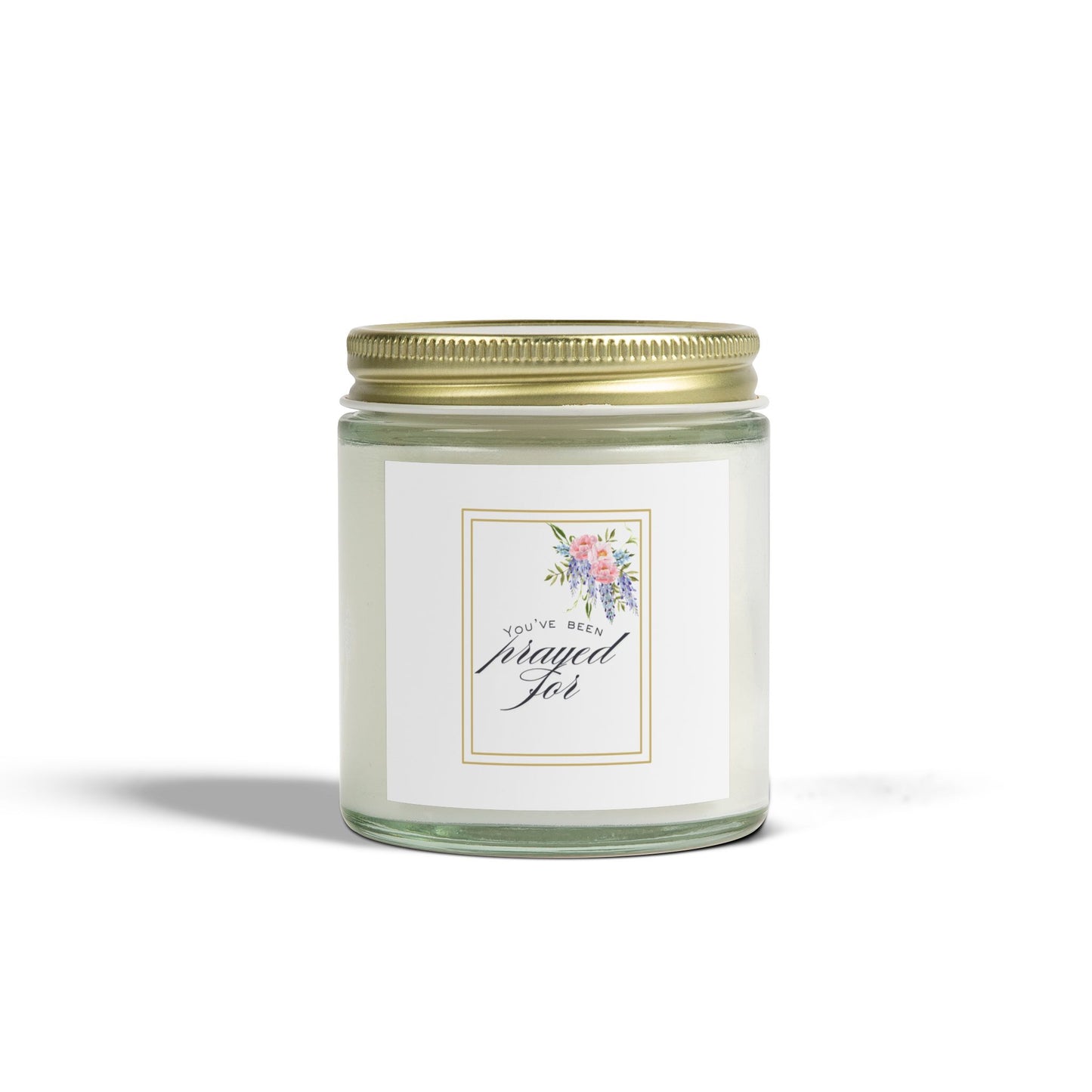 Prayed For Scented Candle, Coconut Apricot Wax, Home Fragrance, Spa Gift, Self-Care, Relaxation, Inspirational Decor