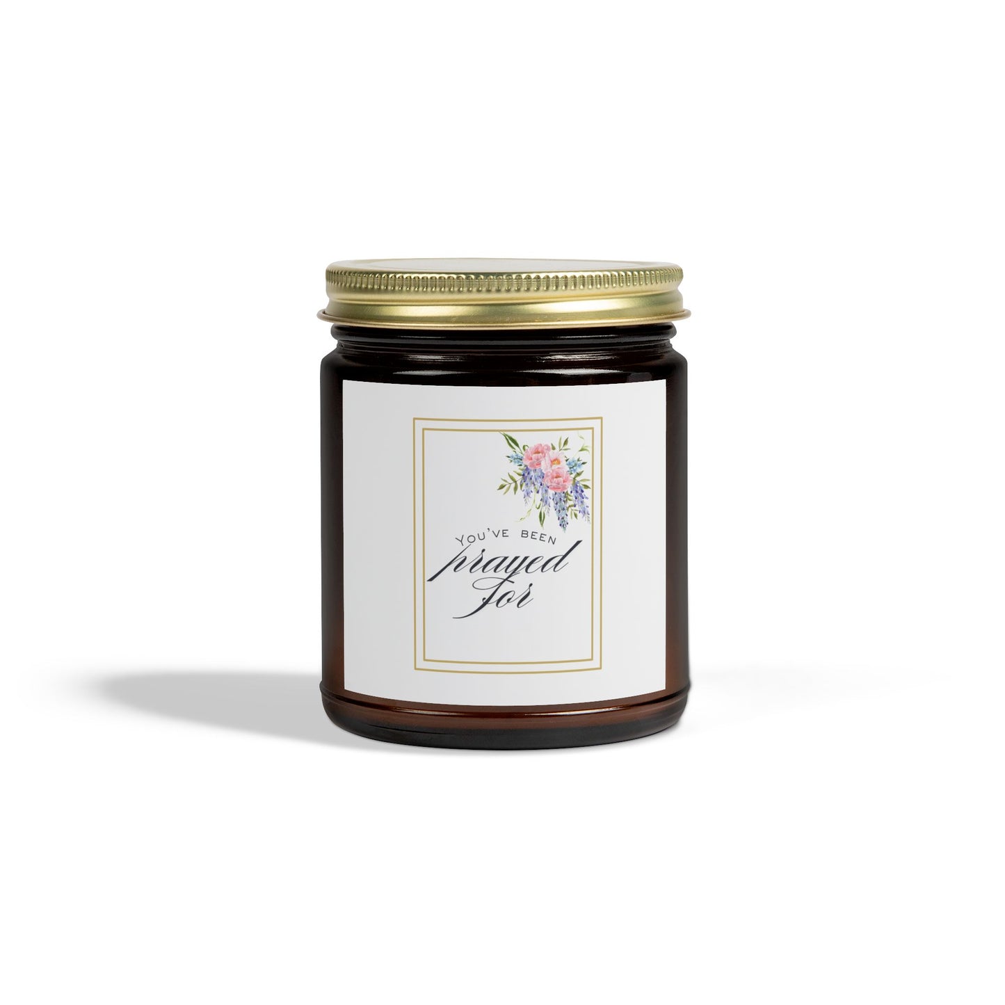 Prayed For Scented Candle, Coconut Apricot Wax, Home Fragrance, Spa Gift, Self-Care, Relaxation, Inspirational Decor