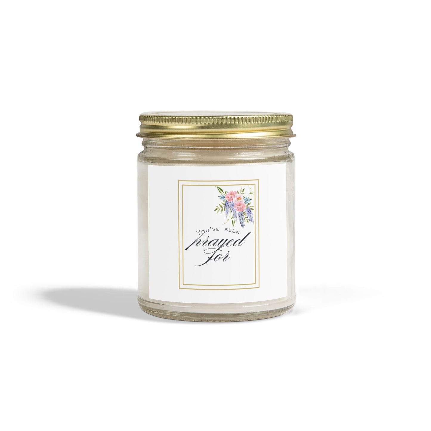 Prayed For Scented Candle, Coconut Apricot Wax, Home Fragrance, Spa Gift, Self-Care, Relaxation, Inspirational Decor