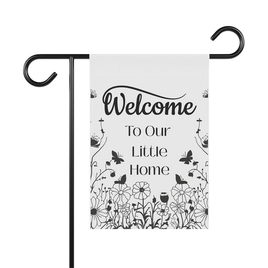 Minimalist Garden Banner - Welcome to Our Home